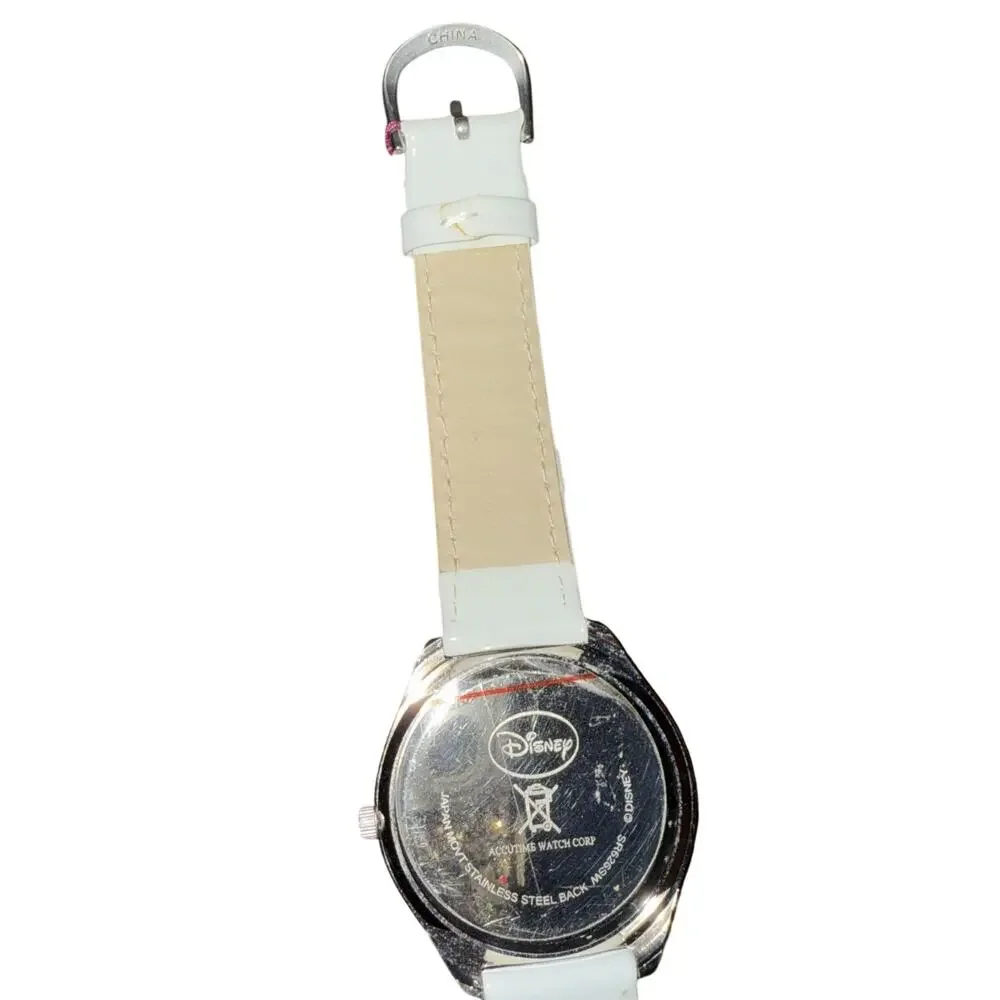 Disney Minnie Mouse Rhinestone Watch White Strap - Picture 8 of 8